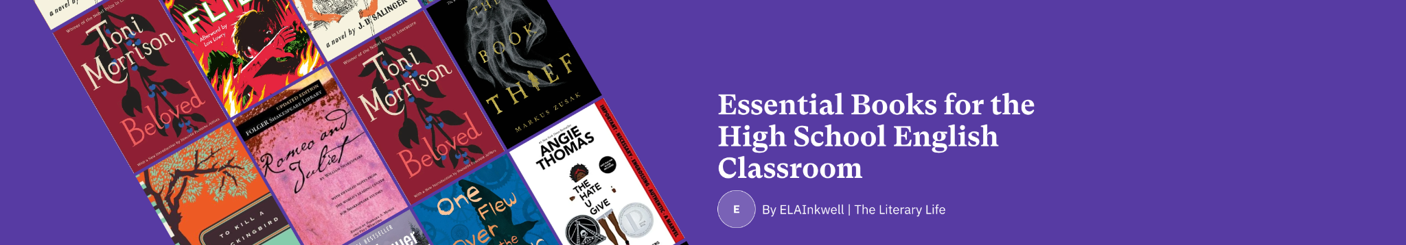 Essential Books for the High School English Classroom, from ELA Inkwell's Literary Life bookshop