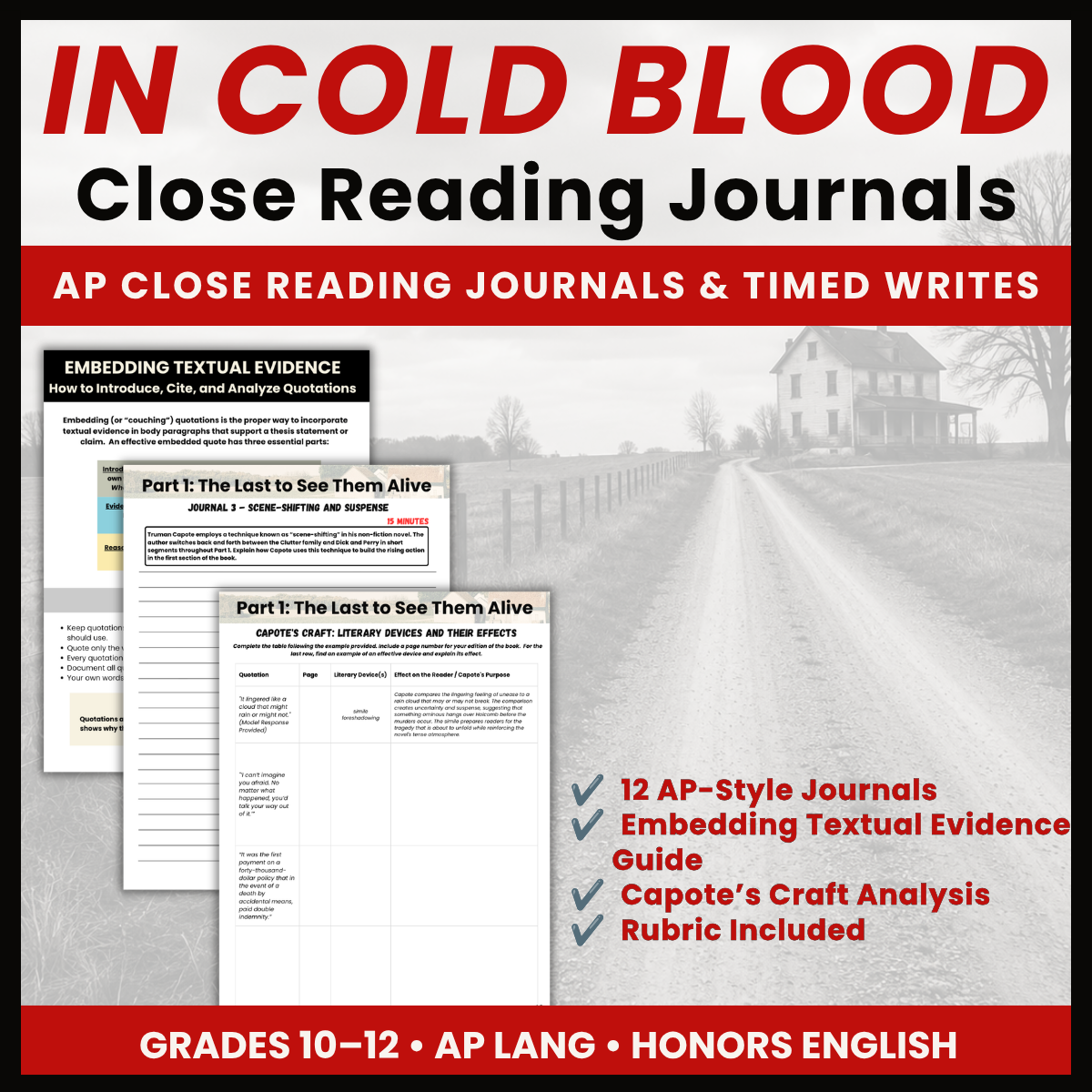 In Cold Blood Analytical Journals product cover